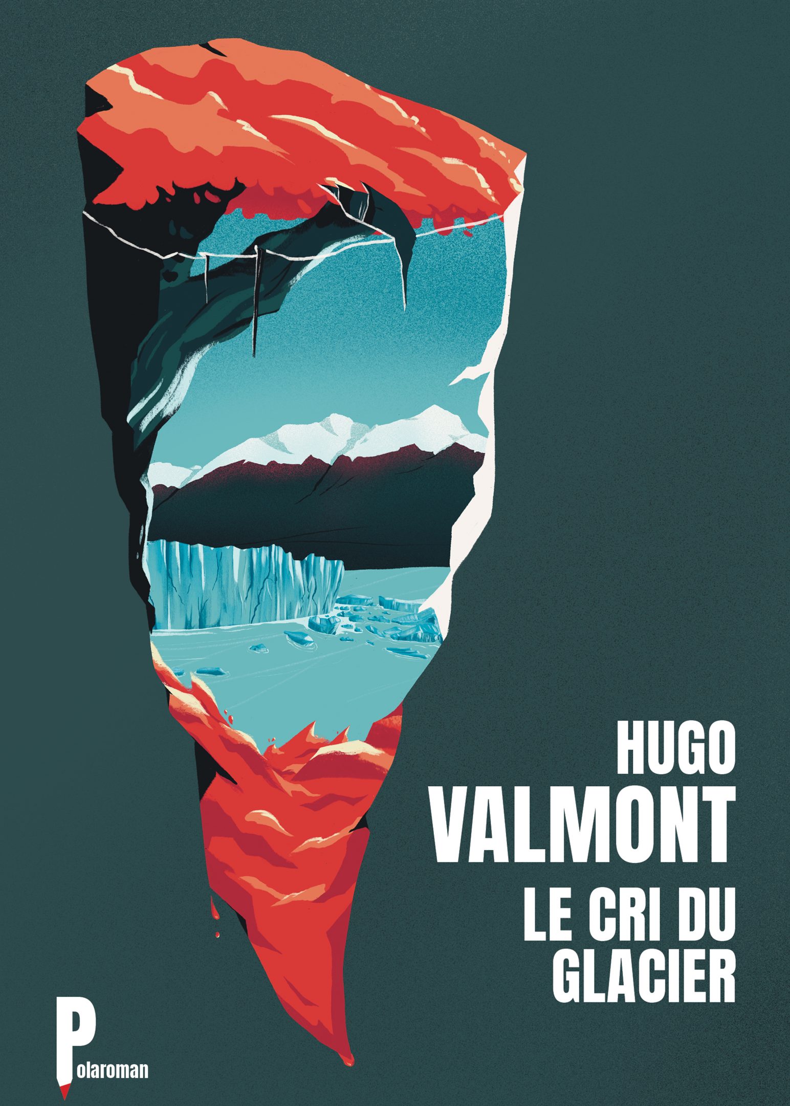 Front cover Le Cri du Glacier a polar novel illustrated by Jason Dejaegere