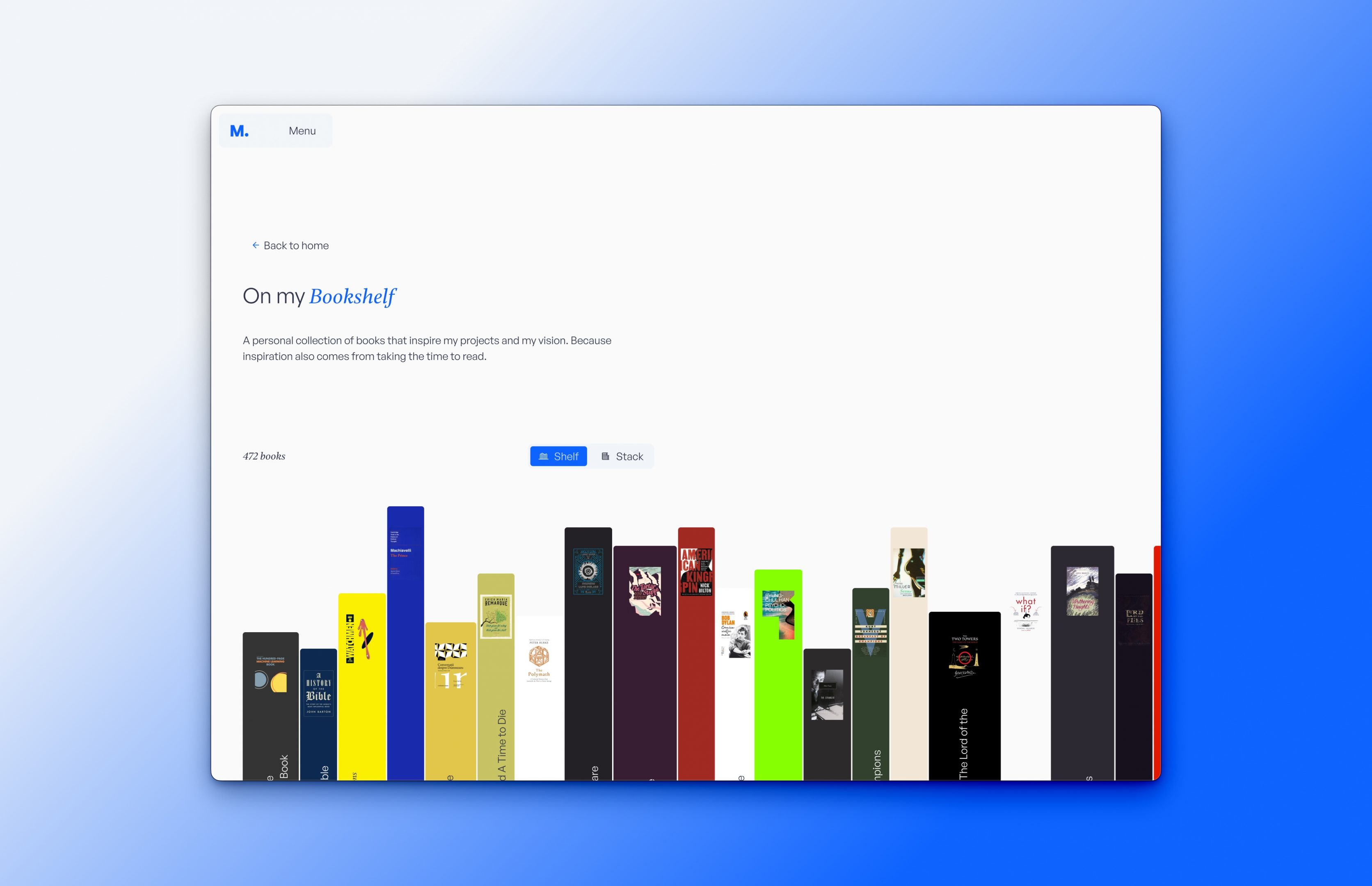 The bookshelf AI of Marius Balaj