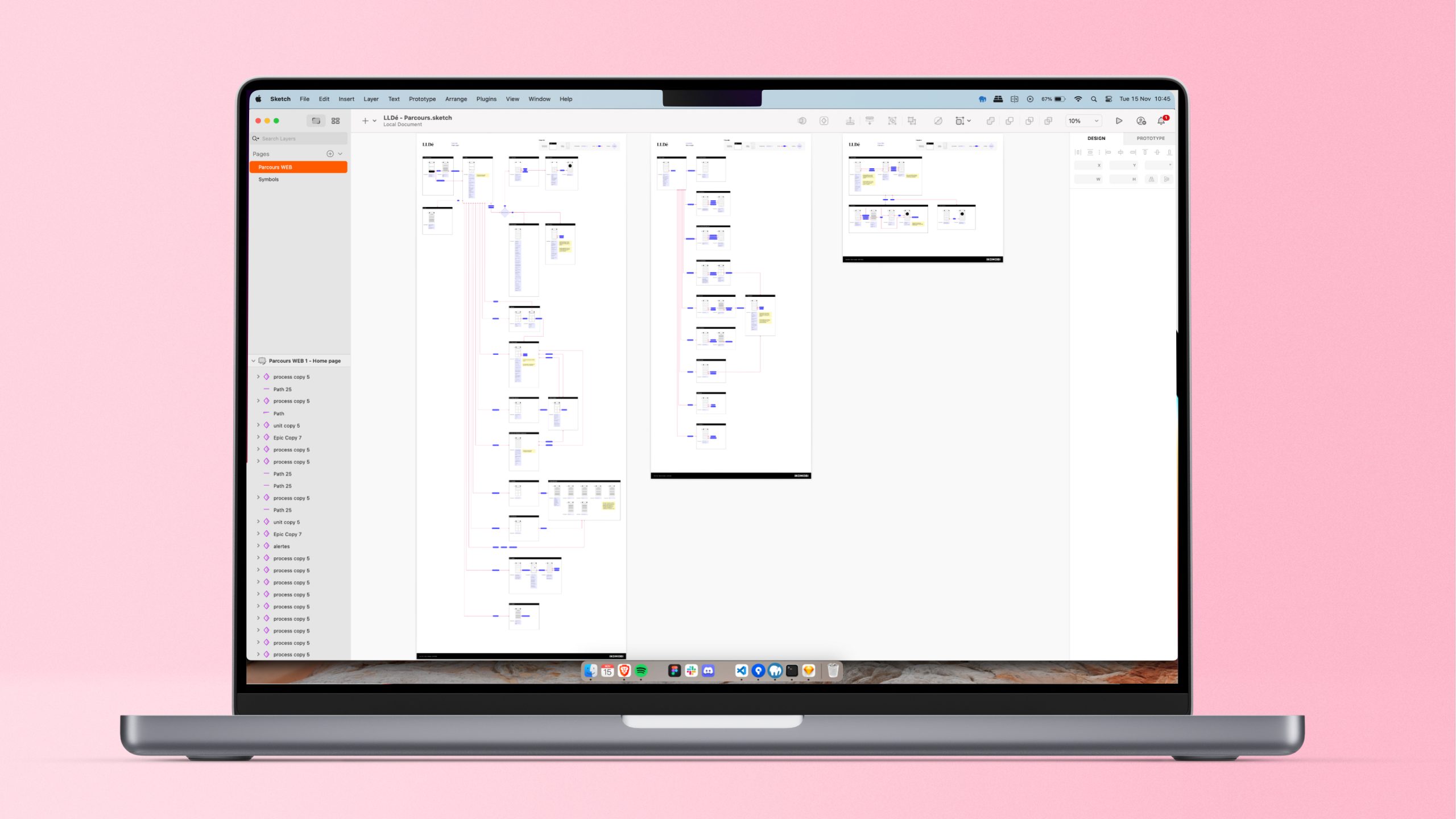 Vue globale des parcours utilisateur détaillés