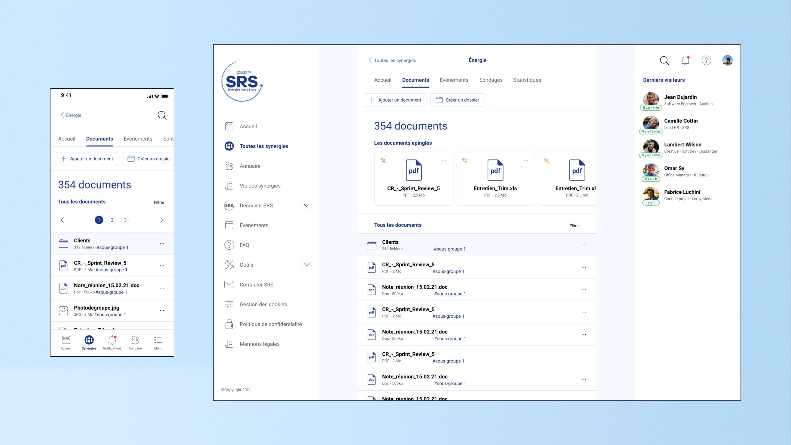 Aperçu du gestionnaire de fichiers